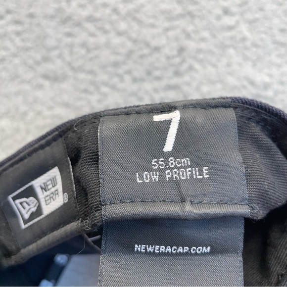 Seattle Mariners Hat Men's‎ 7 Fitted New Era 59 Fifty Cap,Emboridered,Black,Blue - Picture 9 of 9